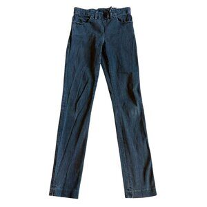 Acne Studios Skin Rocca Skinny Jeans Washed Black Zip Back Size 27 Women's